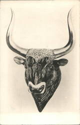 Minoan Bull's Head Rhyton, Crete Museum Artifact Postcard