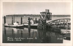 Ferry Landing, Lummi Island Beach, WA Postcard