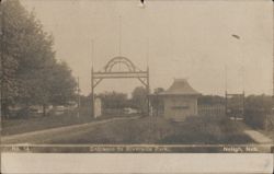 Riverside Park Entrance - Neligh, NE Postcard