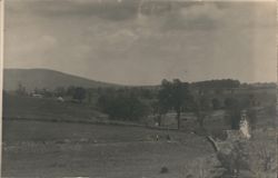 Rural Landscape with Stone Walls and Hills Postcard