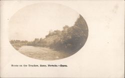 Scene on the Truckee, Reno, Nevada. - Dann. Postcard