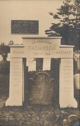Thompson Family Monument, Brunswick, Maine Postcard