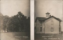Phelps Grove & High School, Smithfield PA Postcard