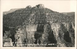 Becker Butte, Globe & Springerville, AZ Postcard