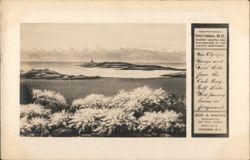 Olympic Range & Juan de Fuca from Oak Bay Golf Links, Victoria, BC Postcard