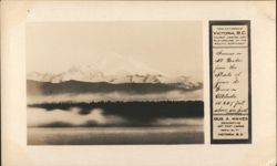Sunrise on Mt. Baker from Straits of Juan de Fuca Postcard