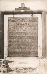 Lewis & Clark Trail Sacajawea Sign Postcard