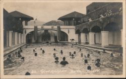 Government Baths, Banff Postcard