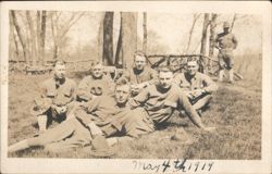 Soldiers Group Portrait, May 4th 1919 Postcard