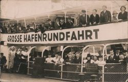 GROSSE HAFENRUNDFAHRT Bremen 1932, Tour Boat Friedrich Postcard