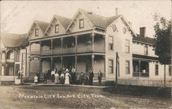 Mountain City Inn with Guests, Mountain City, TN Postcard