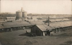 Camp with Silos Postcard