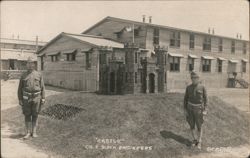 CASTLE CO. F 313TH ENGINEERS Soldiers Military Camp Postcard