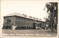 Nurses Home, Veterans Hospital, Knoxville IA Postcard