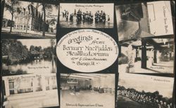 Bernarr MacFadden Healthatorium, Chicago, IL Postcard