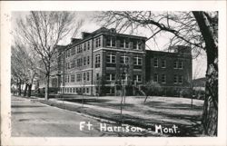Ft. Harrison Montana Hospital Building Postcard