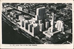 Aerial View of New York Hospital, New York City Postcard