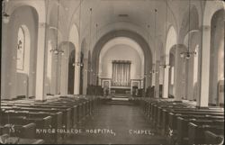 Kings College Hospital Chapel Interior View Postcard