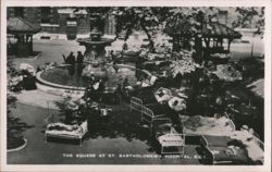 St. Bartholomew's Hospital Square, Open-Air Patients Postcard