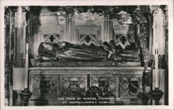 Tomb of Rahere, St. Bartholomew the Great, London Postcard