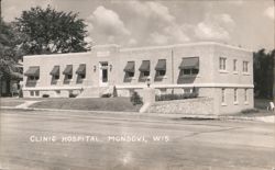 Clinic Hospital, Mondovi, WI Postcard