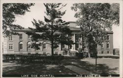 Lake Side Hospital, Rice Lake, Wisconsin Postcard