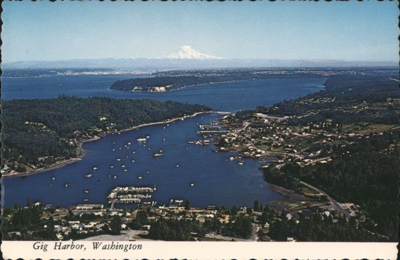 Aerial View of Gig Harbor, Washington Bernie McNeil