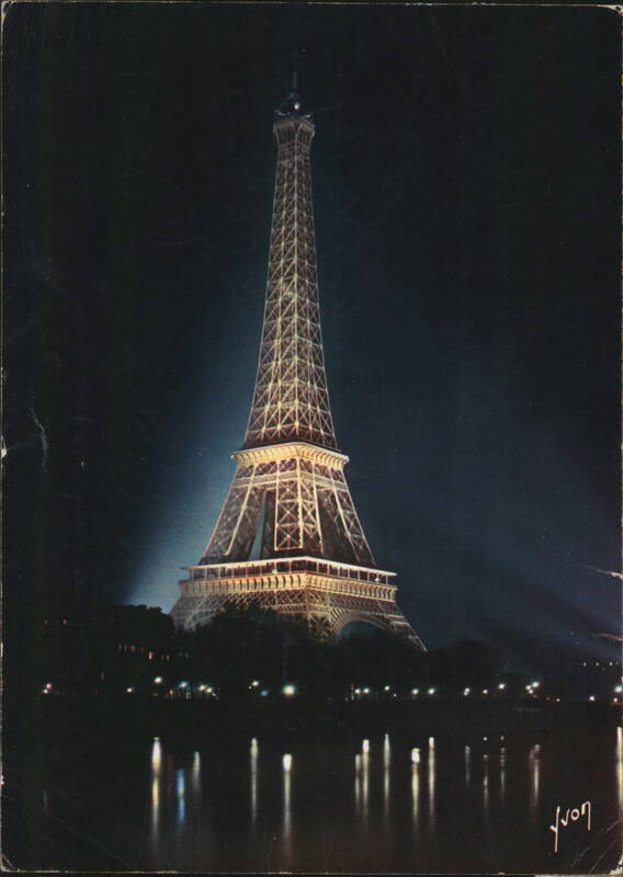 Eiffel Tower at Night, Paris France