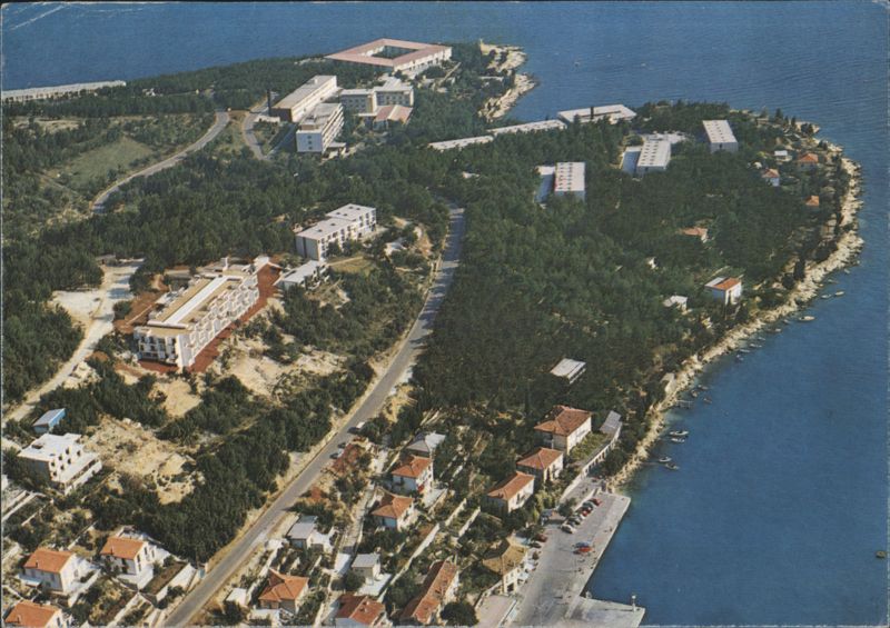 Aerial View of Rabac, Croatia Eastern Europe