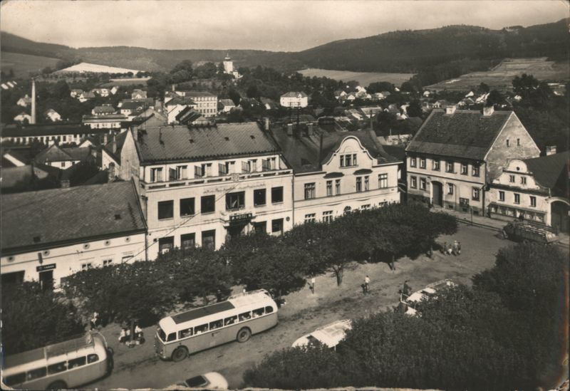 Hotel Bílý Lev, Kdyně Square Czechoslovakia J. Matoušek