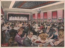 Ballhaus Resi Restaurant Interior, Berlin Postcard