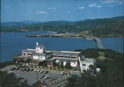 View of Kanzani National Hotel, Tomei Expressway and Hamanako service area Postcard
