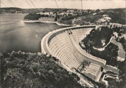 Barrage de Bort-les-Orgues Dam Postcard