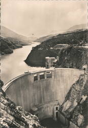 Barrage de Saint-Pierre-Cognet Dam Postcard