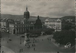 Place de Jaude and Saint-Pierre-les-Minimes Church, Clermont-Ferrand Postcard