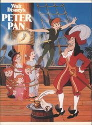Peter Pan and Captain Hook Postcard