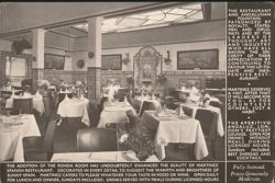 Martinez Spanish Restaurant Interior, London Postcard
