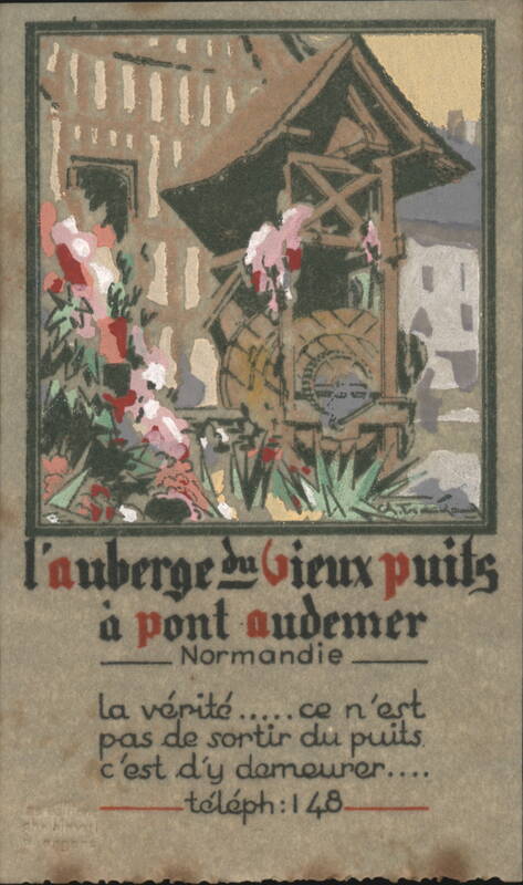 L'Auberge du Vieux Puits Inn, Old Well, Pont Audemer, Normandie France