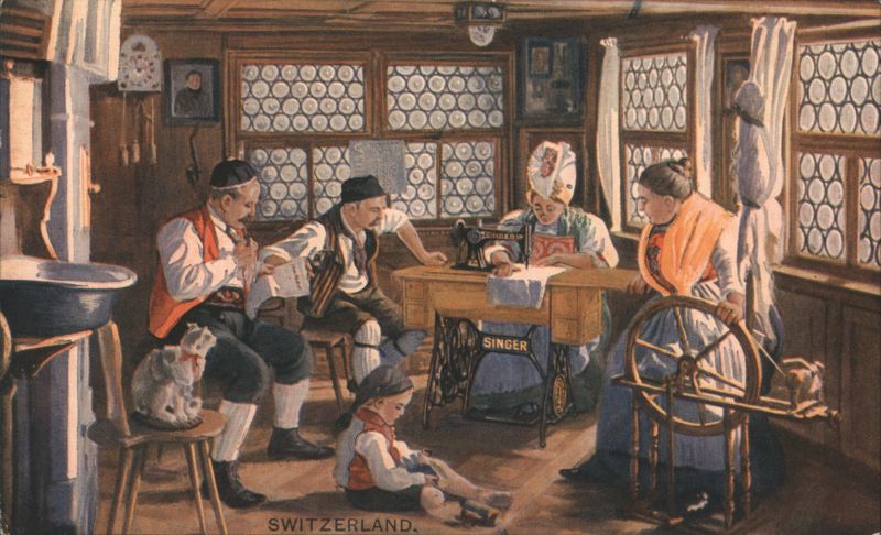 Singer Sewing Machine Switzerland Advertising