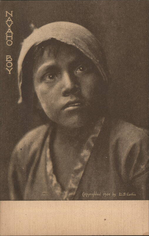 Navaho Boy Portrait by E.S. Curtis, 1904 Native Americana