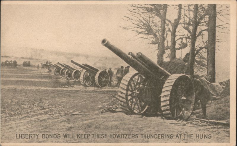 WWI US Army Howitzers & Liberty Bonds Propaganda - Thundering at the Huns