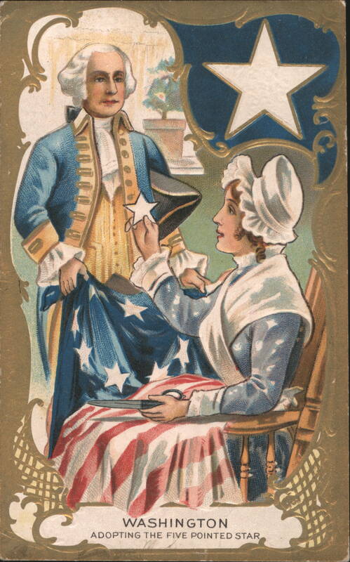Washington Adopting the Five Pointed Star Patriotic