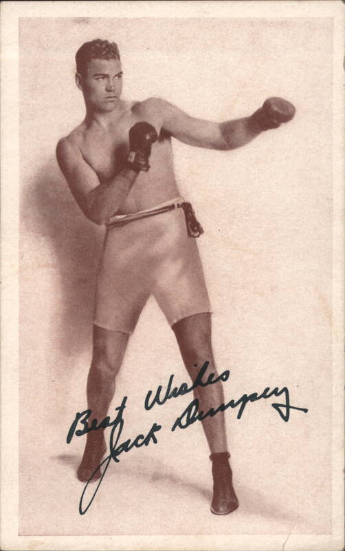 Jack Dempsey Boxer Autographed Photo-Tone New York