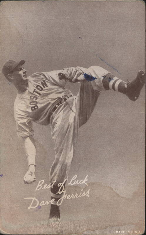 Dave Ferriss Boston Red Sox Pitcher Baseball