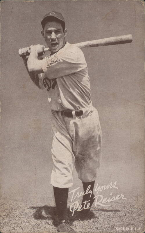 Pete Reiser Brooklyn Dodgers Baseball Player Batting Stance