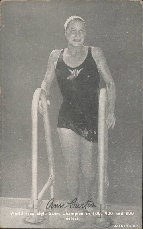 Ann Curtis, World Free Style Swim Champion in 100, 400, 800 meters