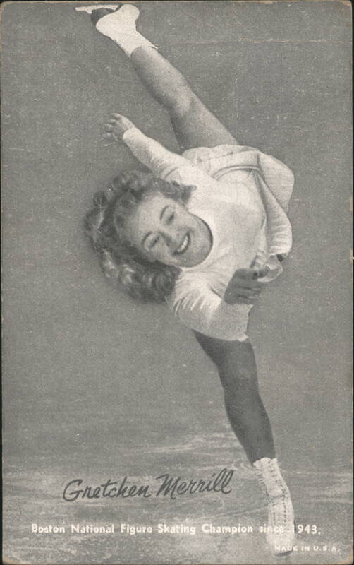 Gretchen Merrill Boston National Figure Skating Champion Ice Skater