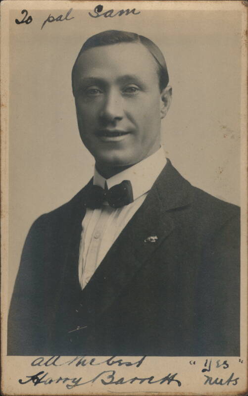 Theatre Actor Harry Barrett Black & White Real Photo Portrait in Suit