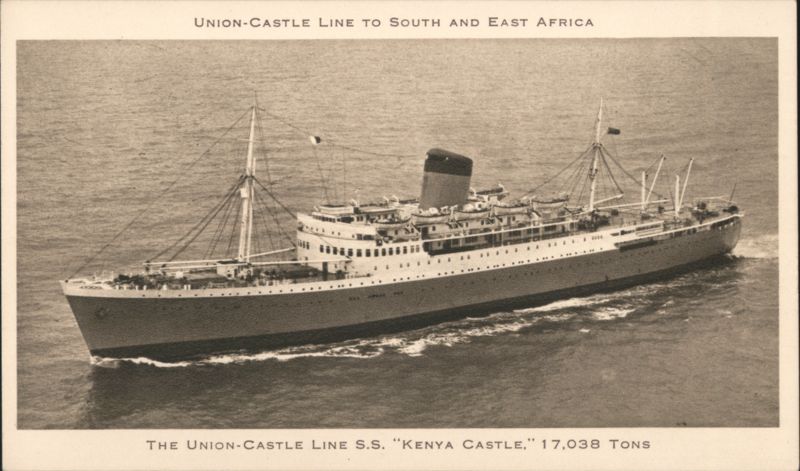 UNION-CASTLE LINE S.S. Kenya Castle, 17,038 Tons Steamers