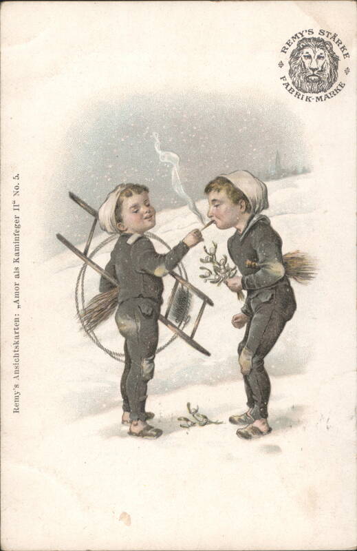 Cupid as Chimney Sweep II: Boys in Snow, Mistletoe & Pipe, Remy's Stärke